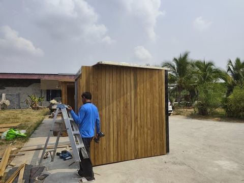 Indoor teak sauna in Hua Hin