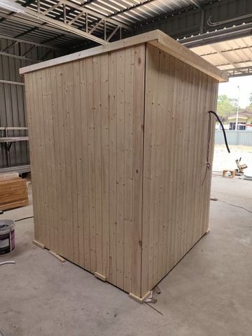 outdoor Pine sauna in Chiang Mai