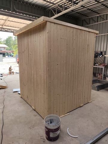 outdoor Pine sauna in Chiang Mai