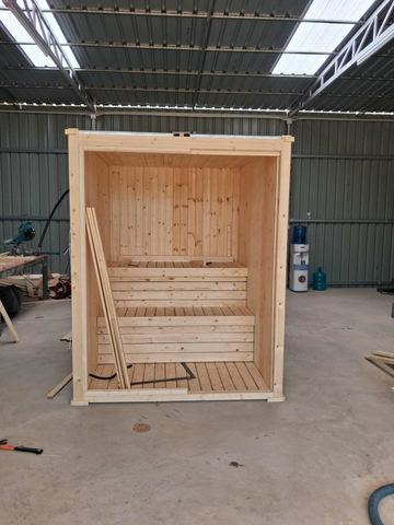outdoor Pine sauna in Chiang Mai