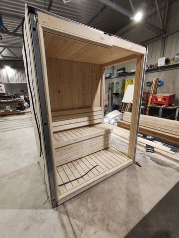 Indoor Pine sauna in Koh Phangan
