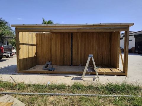 Outdoor Teak sauna in Bangkok