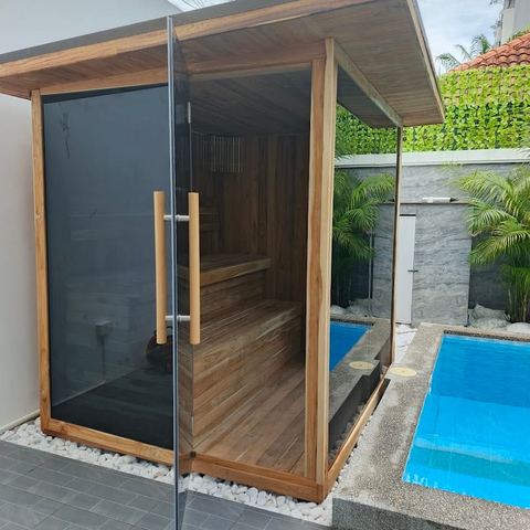 Indoor/Outdoor Teak sauna in Hua Hin