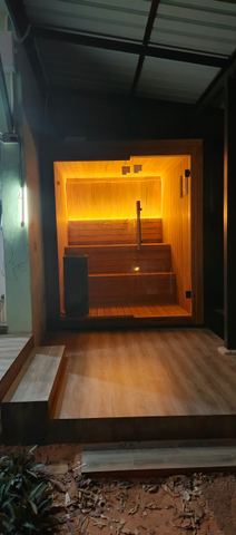 Indoor/Outdoor Teak sauna in Hua Hin