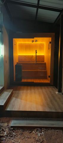 Indoor/Outdoor Teak sauna in Hua Hin