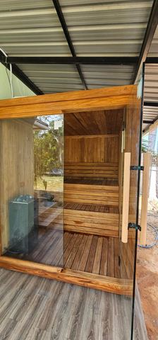 Indoor/Outdoor Teak sauna in Hua Hin