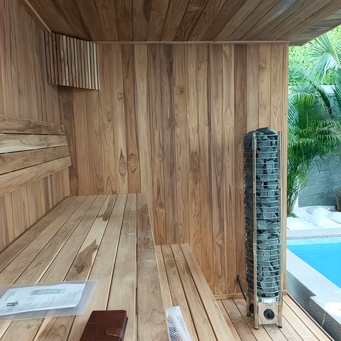Outdoor Teak sauna in Jomtien, Chonburi