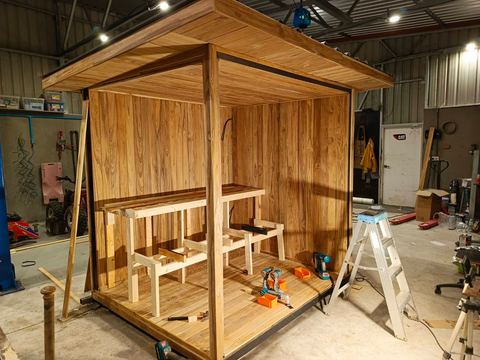 Outdoor Teak sauna in Jomtien, Chonburi