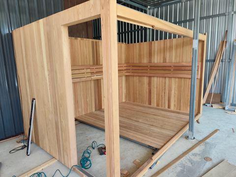Indoor Red Cedar sauna in Bangkok