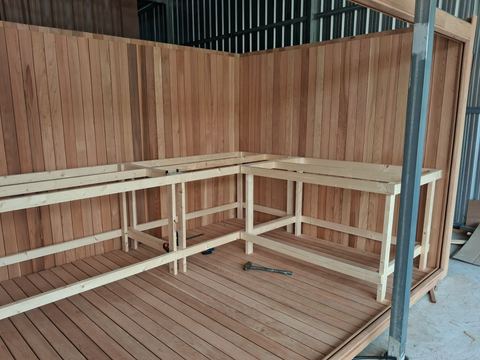 Indoor Red Cedar sauna in Bangkok