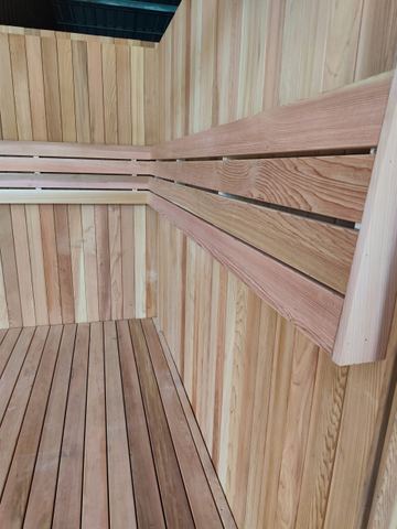 Indoor Red Cedar sauna in Bangkok