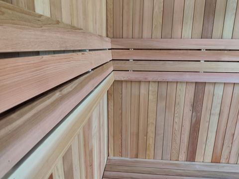 Indoor Red Cedar sauna in Bangkok