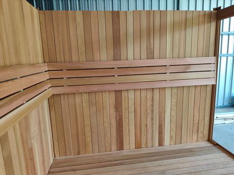 Indoor Red Cedar sauna in Bangkok