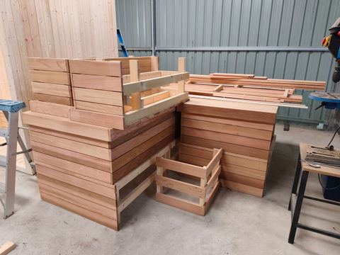 Indoor Red Cedar sauna in Bangkok