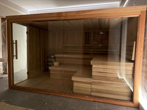 Indoor Red Cedar sauna in Bangkok