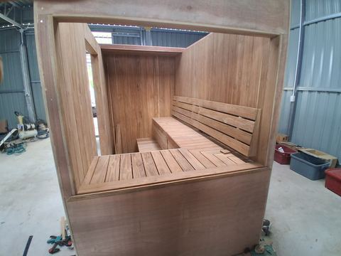 Indoor Teak sauna in Koh Samui