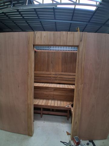 Indoor Teak sauna in Koh Samui