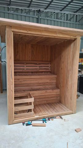 Outdoor Teak sauna in KohSsamui