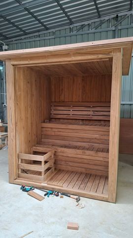 Outdoor Teak sauna in KohSsamui