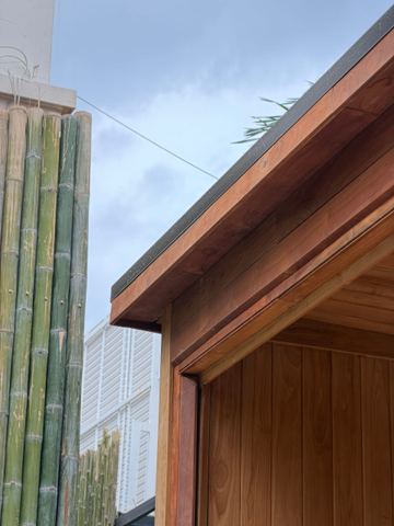Outdoor Teak sauna in Bangkok