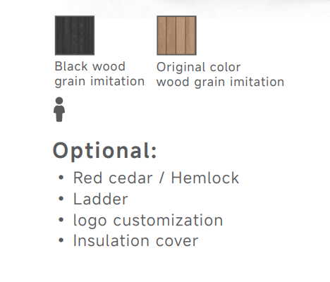 Black Plunge Ice Bath │ Red Cedar & Stainless Steel