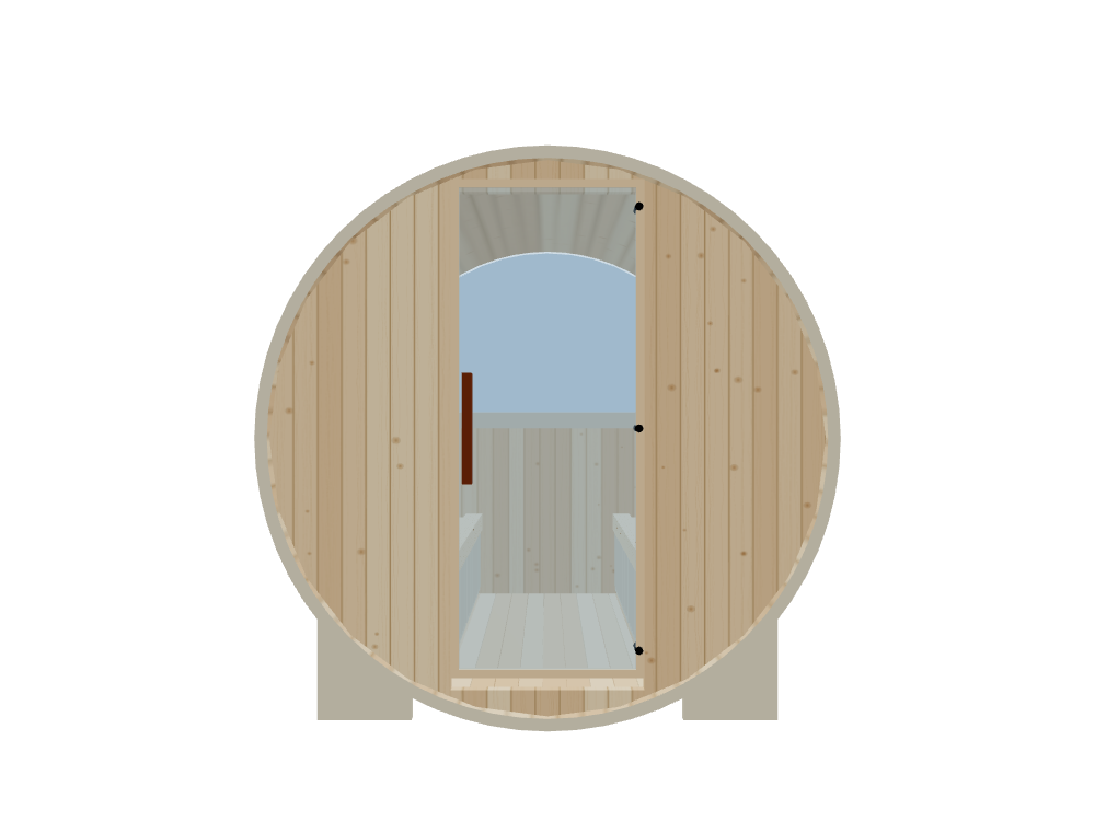 Barrel — Medium — ½ Glass Back — Infrared — Front