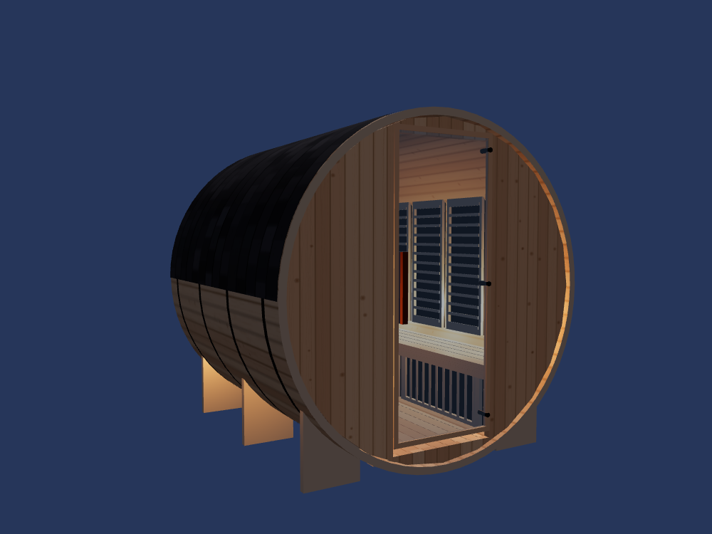 Barrel — Medium — ½ Glass Back — Infrared — Night