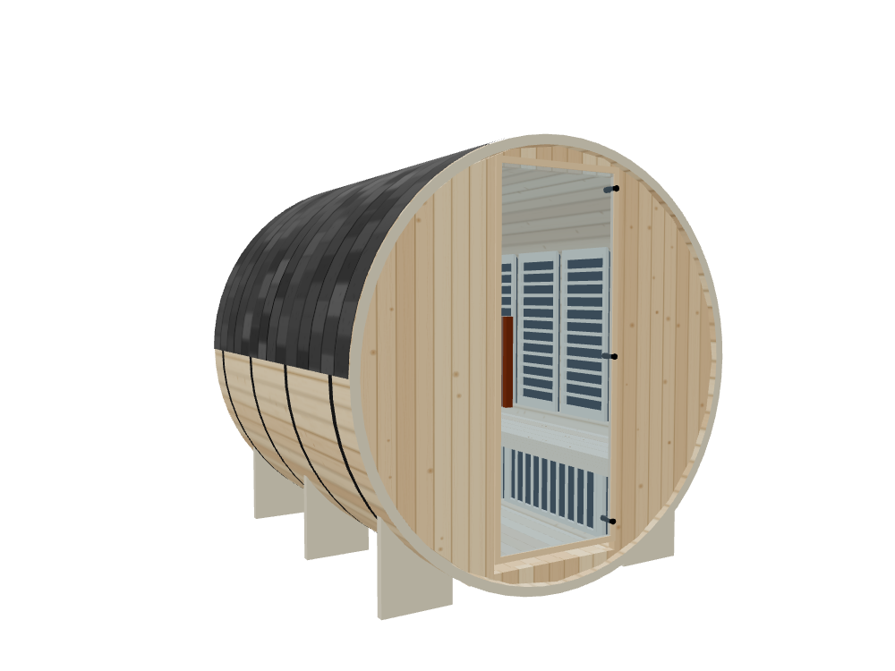 Barrel — Medium — ½ Glass Back — Infrared — Left angle