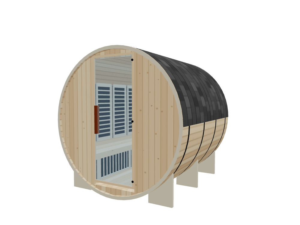 Barrel — Medium — ½ Glass Back — Infrared — Right angle