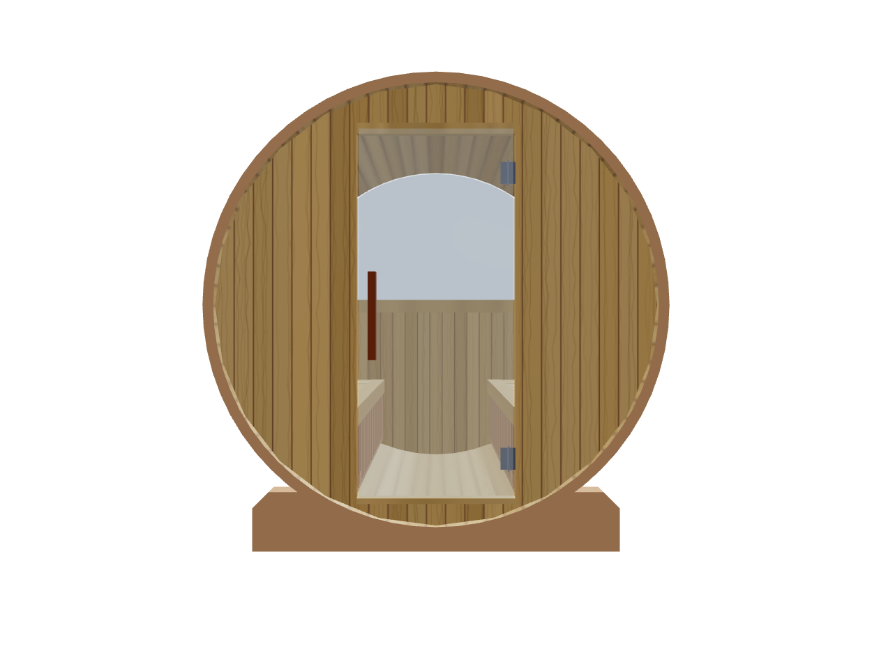 Barrel — Medium — ½ Glass Back — Infrared — Front