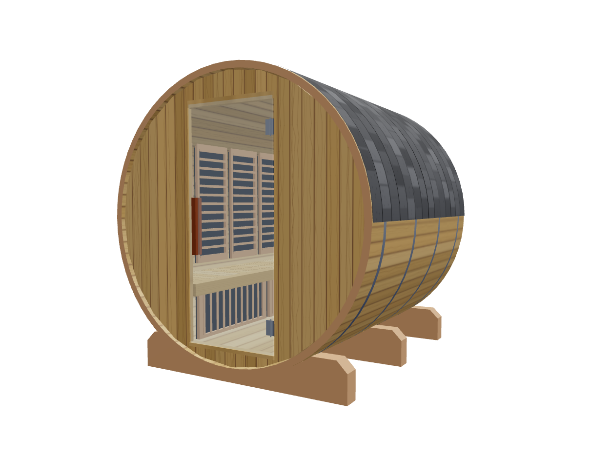 Barrel — Medium — ½ Glass Back — Infrared — Right angle