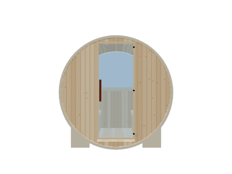 Barrel — Small — ½ Glass Back — Infrared