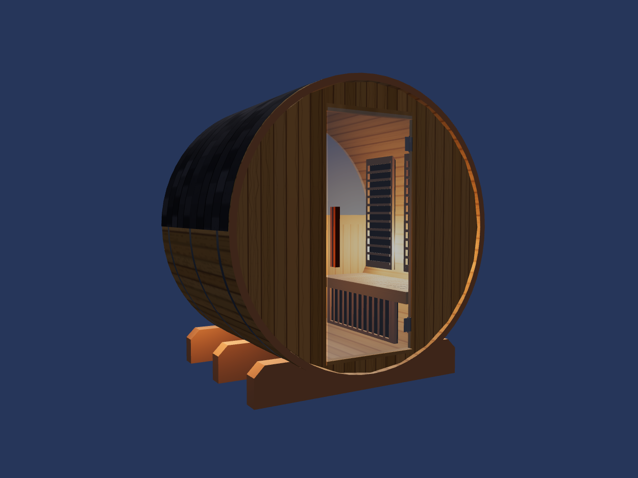 Barrel — Small — ½ Glass Back — Infrared — Night