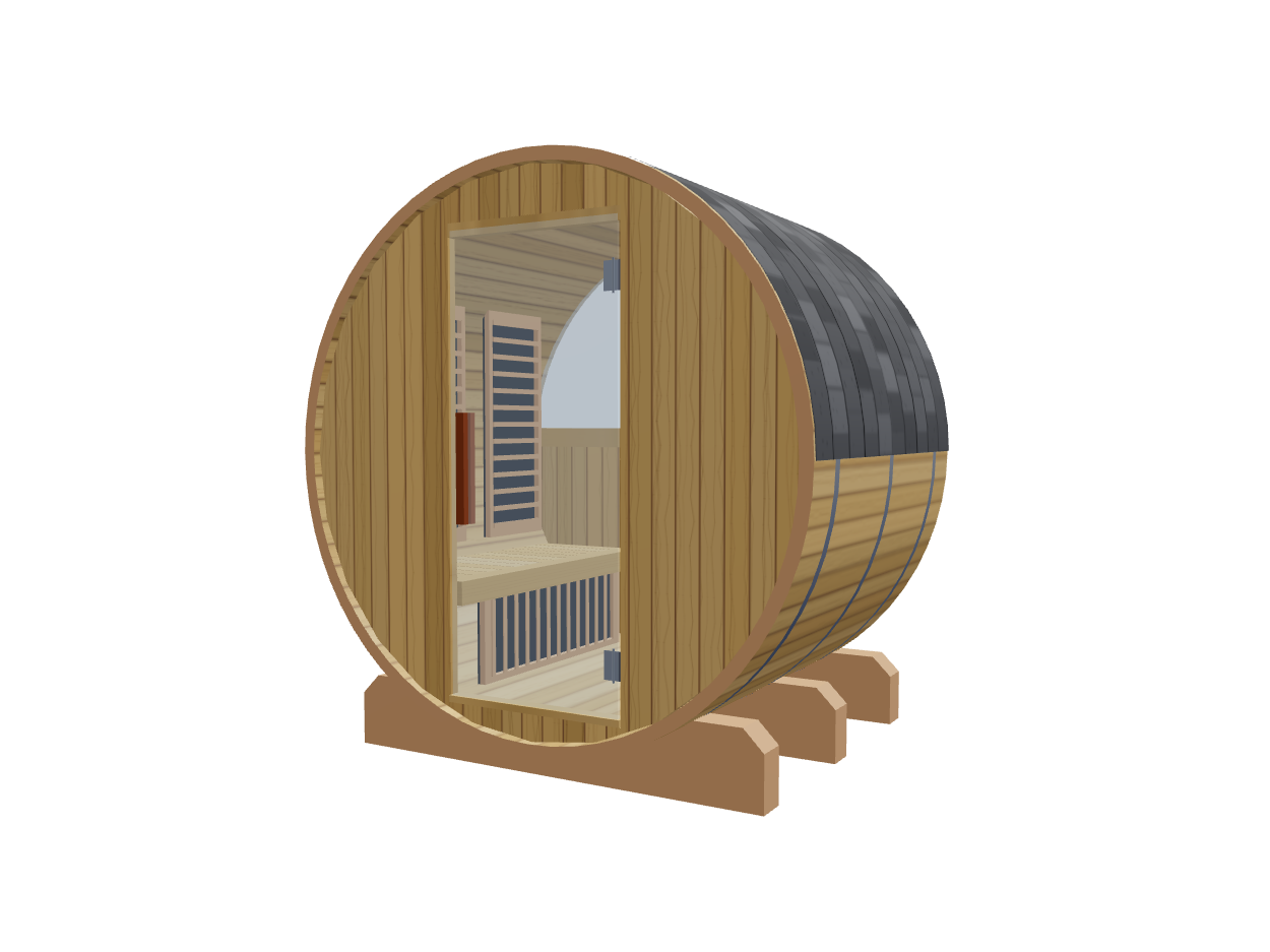 Barrel — Small — ½ Glass Back — Infrared — Right angle