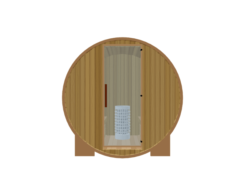 Barrel — Small — Wood Back — Stone Heater