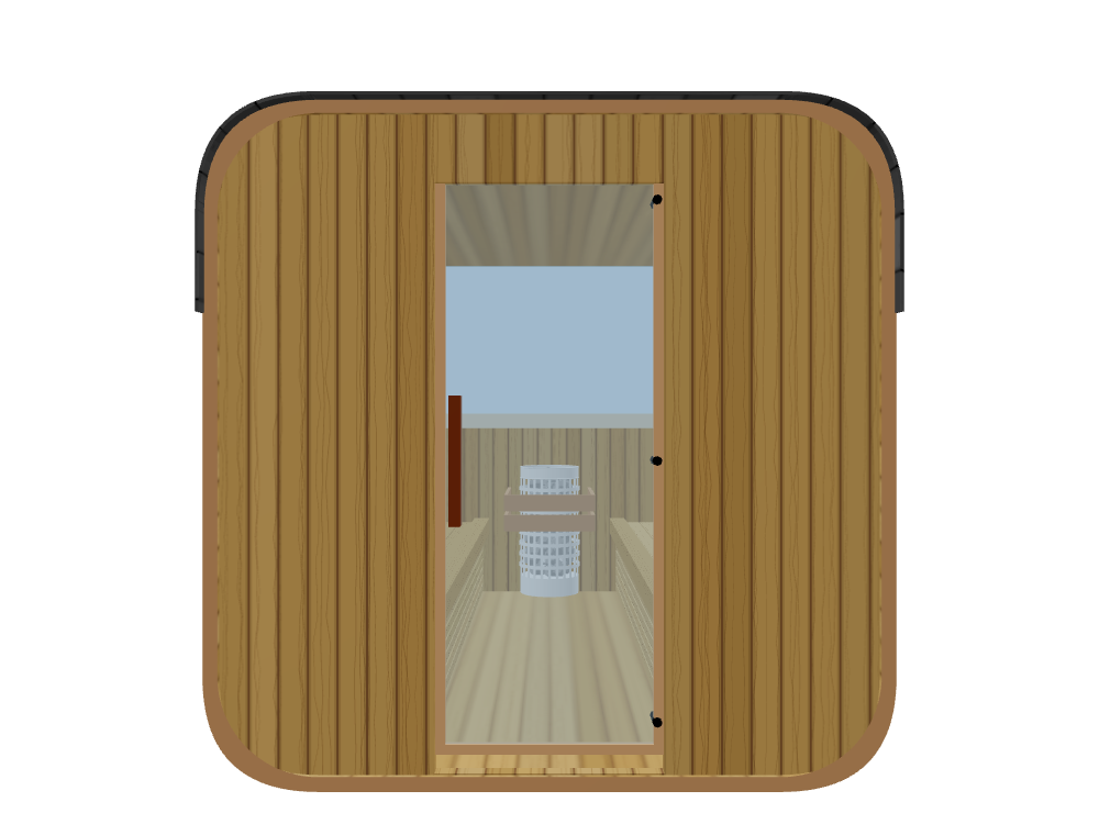 Cube — 6-8 Person — ½ Glass Back