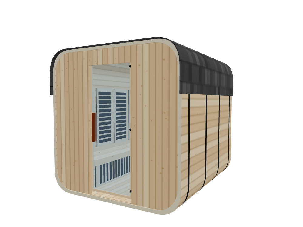 Cube — Medium — ½ Glass Back — Infrared — Right angle