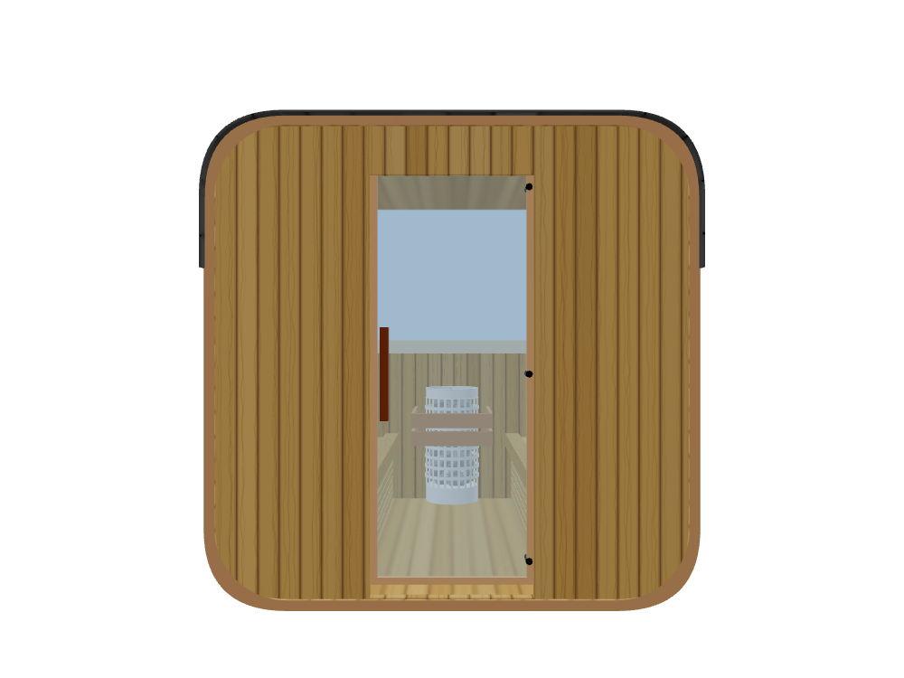 Cube — 4 Person — ½ Glass Back