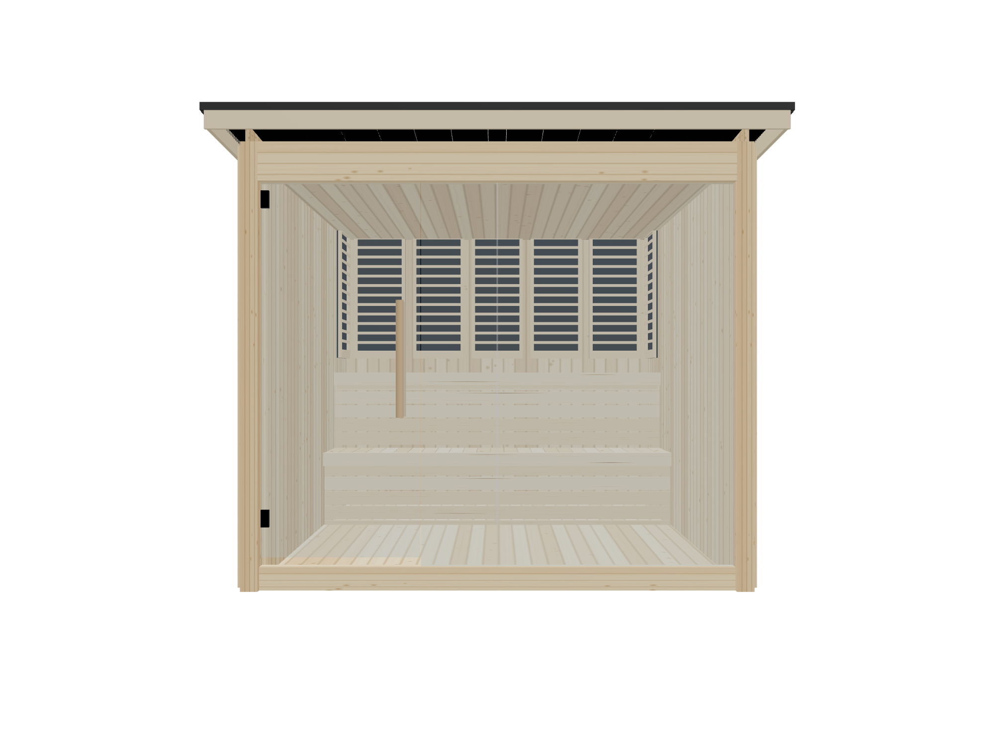 Fah — Large — Glass Front — Infrared — Front