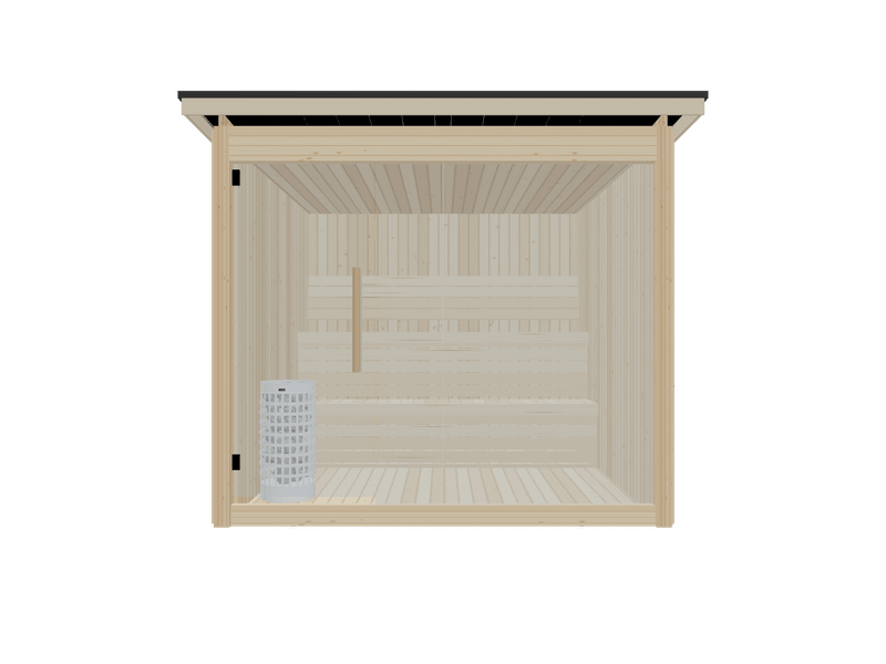 Fah — Large — Glass Front — Stone Heater