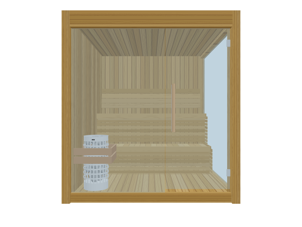 Narak — 4 Person — Glass Front + Right Side