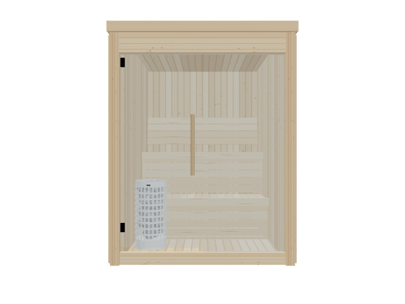 Narak — Small — Glass Front — Stone Heater